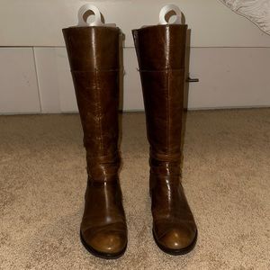 Matisse Chestnut Leather Riding Boots